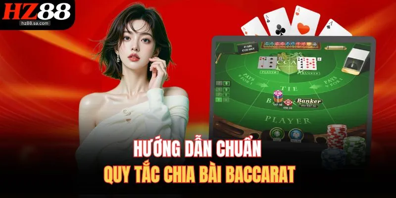 Hướng dẫn chuẩn quy tắc chia bài Baccarat